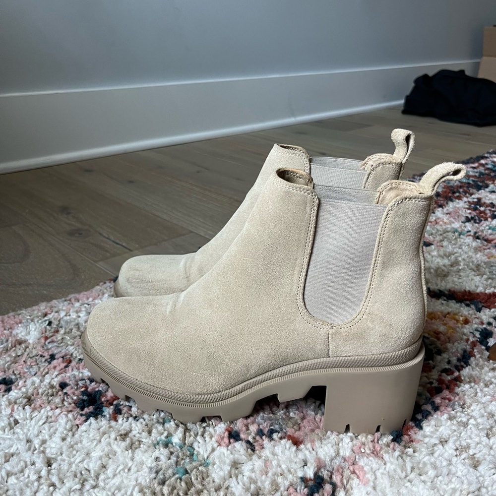 Tan Suede Steve Madden Boots